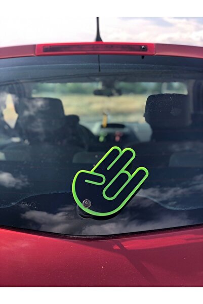 HBSİ Jdm El Arka Silecek El Sallama Pleksi Aparatı (YEŞİL-SİYAH)