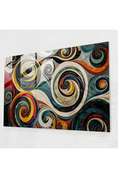 Popcas Fauvism Glass Wall Art, Rotating Patterns, Fauvism, Modern Art, Home D...
