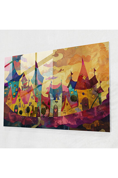 Popcas Post, Impressionism Modern Art: Odd Village Landscape, Impressionism, ...