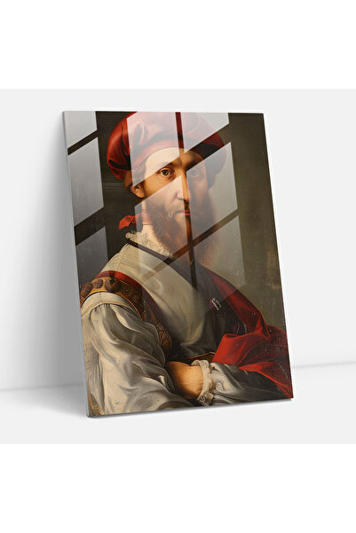 Popcas Portraits of Nobility Glass Print, Raffaello Sanzio, Home Decor