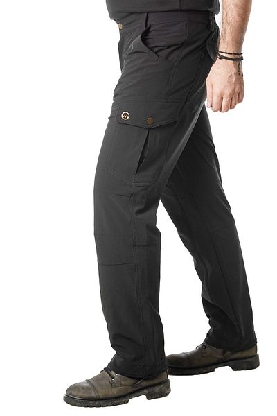 CAMP AND MAP Trekking Cargo Pants Black (Model: Feather)
