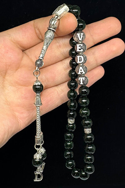 Fabula Silver Kişiye Özel İsimli Yıldız Taşı Tesbih Erkek Hediyelik Tespih Ha...