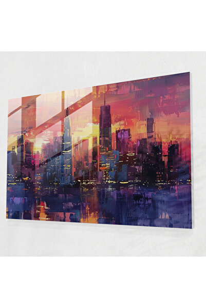 Popcas Post, Impressionism Cityscape Glass Print, Impressionism, Glass Art, W...