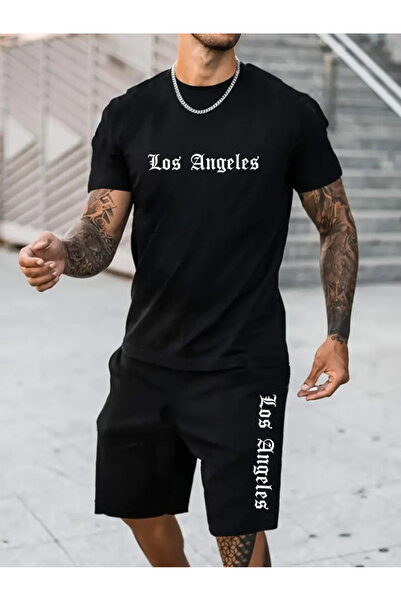 FULL TOLERANCE Σετ σορτς και τοπ σετ με στάμπα Los Angeles