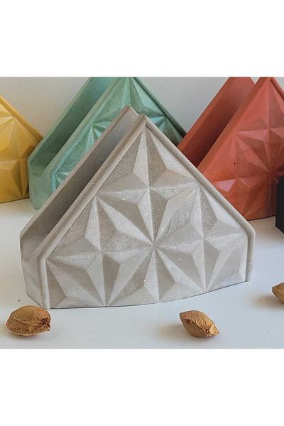 KARRA Concrete Napkin Holder Kitchen Accessory