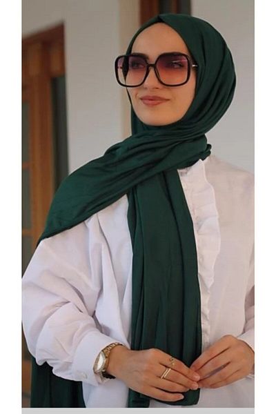 HAR-UM Ticaret Women's Combed Cotton Shawl Green
