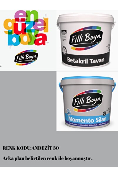 Filli Boya Momento Silan Silinebilir 15Lt-20Kg-Filli Boya Yüksek Örtücü Tavan Boyası 17.5Kg