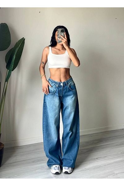 DENİKK PANTALONI DE JEAN BAGGY cu design special