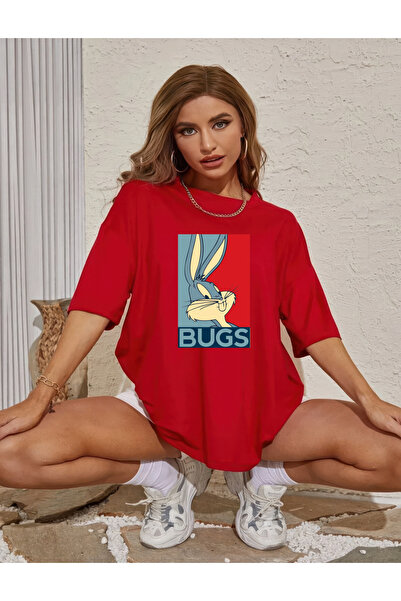 oneagılyazı Bugs Bunny Design - Tricou supradimensionat