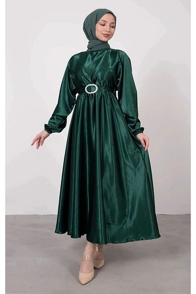 modasusev Σατέν φόρεμα Mevlana