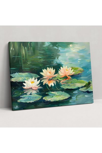 Popcas Nilüferler Claude Monet Duvar Sanatı, Claude Monet, Duvar Sanatı, Ev D...