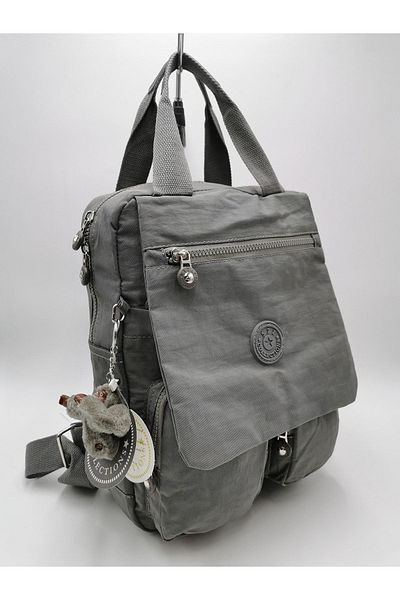 571 Collections Çanta Gray Ultra Light Women's Handbag and Backpack - Two Functions