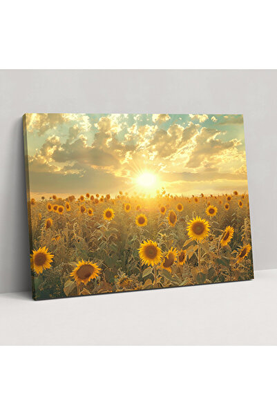 Popcas Vincent Van Gogh Ayçiçeği Tarlası Duvar Sanatı, Vincent Van Gogh, Kanvas Tablo Duvar Sanatı