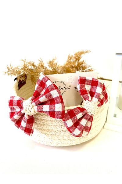 Toka Delisi Double Combination Handmade - Red White Buckle, April 23 New Year Buckle, Children Teen Gift British Style