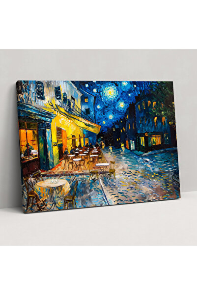 Popcas Vincent Van Gogh Kafe Teras Kanvas Tablo, Vincent Van Gogh, Duvar Deko...
