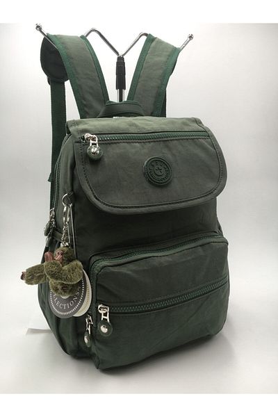 571 Collections Çanta Ultra Light Green Khaki Backpack - Multi-Pocket and Waterproof (Teen, Sports, Notebook)