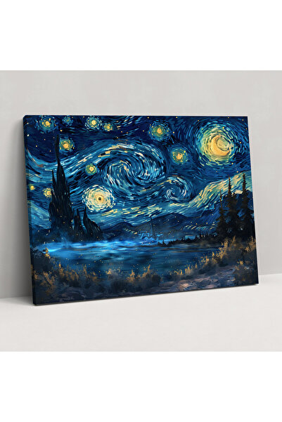 Popcas Vincent Van Gogh Yıldızlı Gece Gökyüzü Duvar Sanatı, Vincent Van Gogh,...