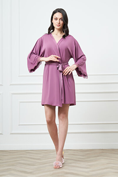 GIONA Micro Fabric Nightgown and Dressing Gown Set