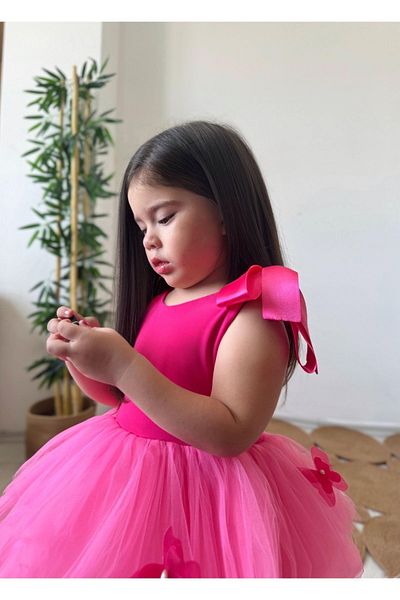 Tinypeople Girl's Fluffy Tutu Dress - Butterfly Pattern