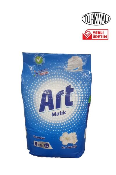 ART MATİK TOZ DETERJAN 8 KG ART MATİK KIR ÇİÇEĞİ ( BEYAZLAR İÇİN )