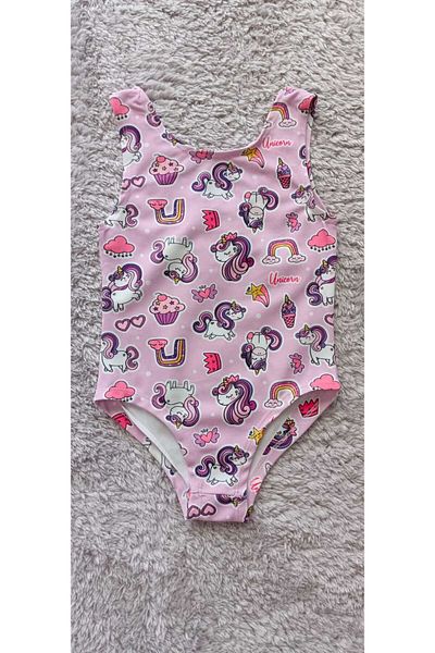 BİRANNEBİRAYBARS Costum de baie imprimat digital pentru mare și piscină pentru fete