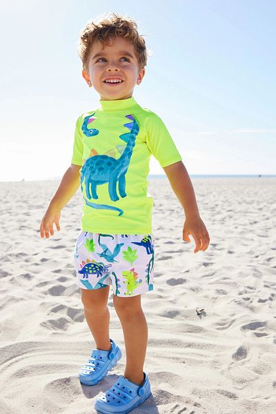 Next Baby Baby Sunsafe Top and Shorts Set Uva 50 Protected Baby Boy & Kids Swimsuit