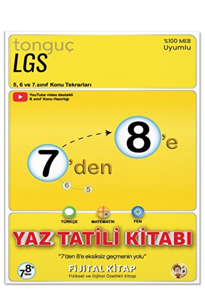 Tonguç Yayınları 7 Den 8 E Hazırlık Kitabı Tonguç Akademi