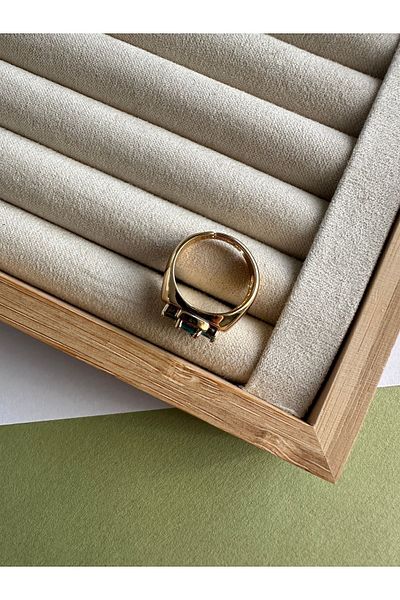 ringbox Blue Stone Little Finger Ring