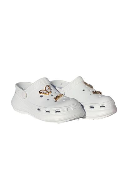 LİTTLE TORTOİSE Butterfly Love Stoned Girl's Beach Slippers / Sandals