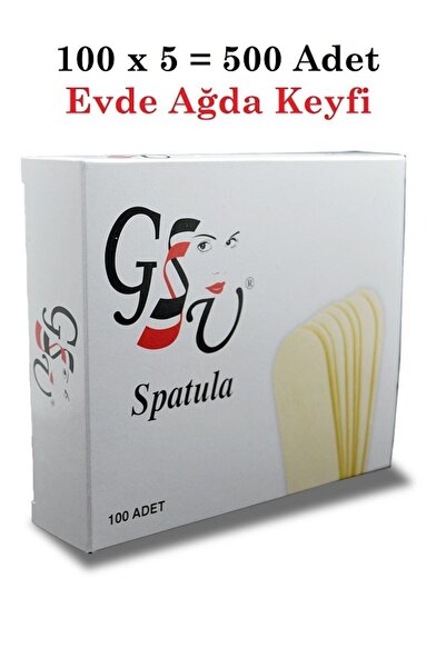 Referans kozmetik Ahşap Spatula 500 Adet-5 Kutu