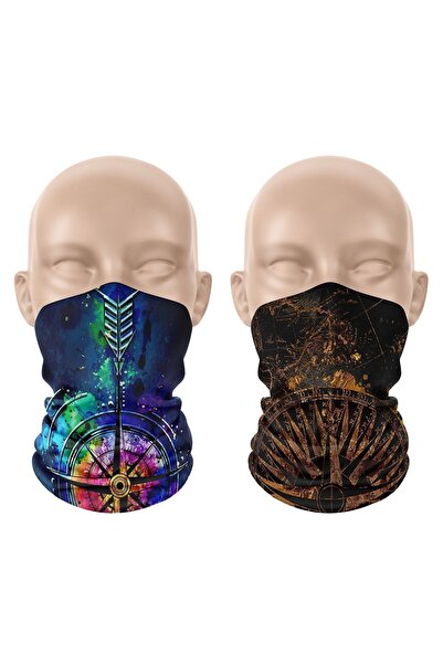 dairaksesuar 2-Piece Sports Headband - Neck Collar and Balaklava Headband Fac...