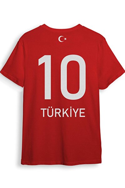 The Baski Premium crvena majica - 100% pamuk , Nacionalni tim Turske Štampano