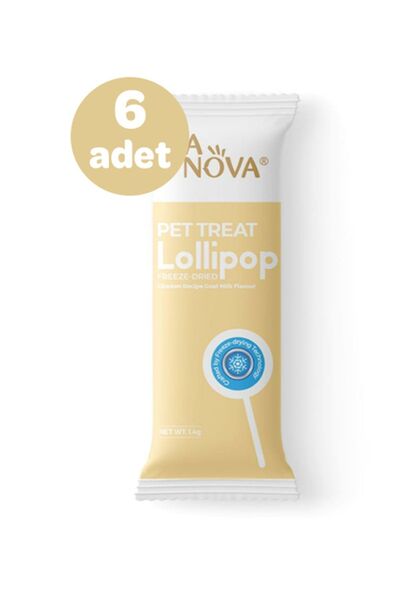 RANOVA Ra Nova Keçi Sütlü Dondurularak Kurutulmuş Kedi Ödülü Lolipop 1.4 Gr (...