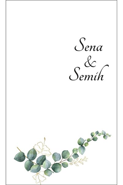 ButikSosyetik Söz, Nişan, Nikah. Düğün Hatırası Kartı 49 Adet 9,5 X 15 Cm