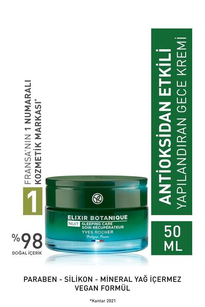 Yves Rocher Detoks Etkili Yapılandırıcı Gece Kremi-50ml