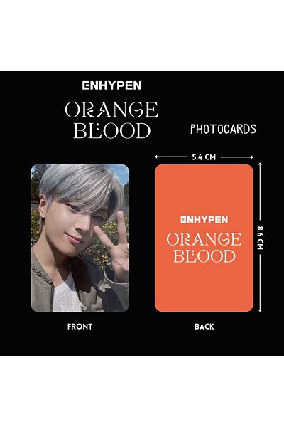 Kpop Dünyasi ENHYPEN JAY - "Orange Shoulder" Photocards Set