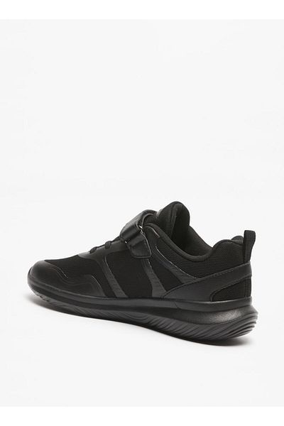 Dash Kids Textured Hook and Loop Closure Sports Shoes with Cushioning