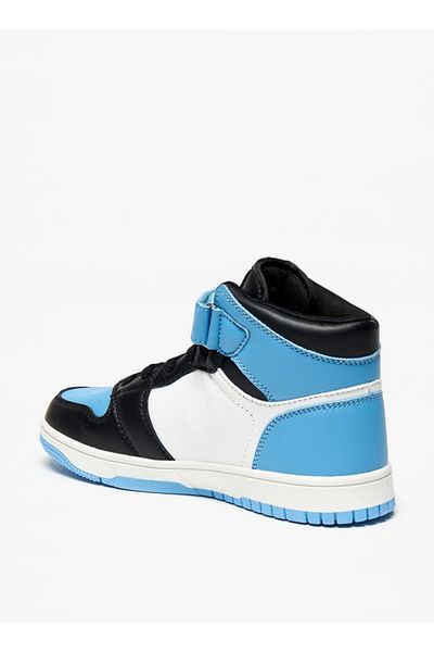 Oaklan by Shoexpress Panelled High-Top Sneakers with Hook and Loop Closure