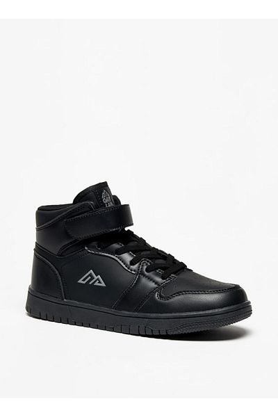Oaklan by Shoexpress Panelled High-Top Sneakers with Hook and Loop Closure