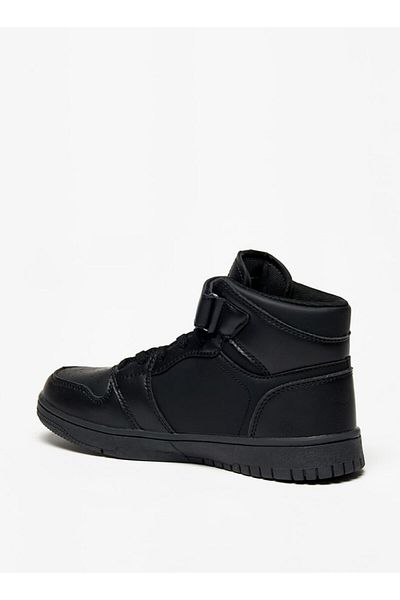 Oaklan by Shoexpress Panelled High-Top Sneakers with Hook and Loop Closure