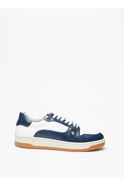 Duchini Men's Panelled Lace-Up Low Ankle Sneakers
