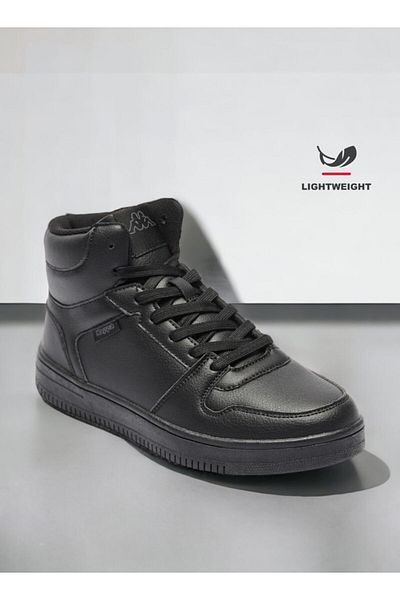 Kappa Women's Solid High-Top Lightweight Sneakers with Lace-Up Closure