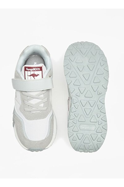 Kangaroos Boys' Logo Embossed Walking Shoes with Hook and Loop Closure