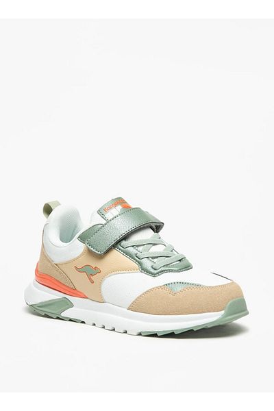 Kangaroos Boys' Panelled Walking Shoes with Hook and Loop Closure