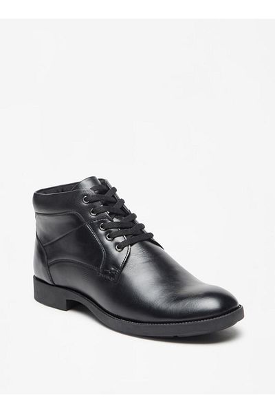 LBL by Shoexpress Solid Chukka Boots with Zip Closure