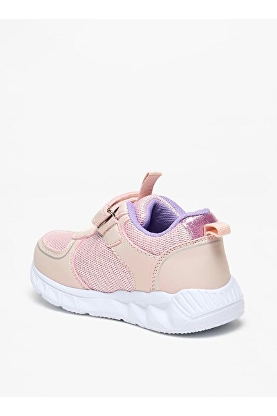 Flora Bella by Shoexpress Applique Detail Sneakers with Hook and Loop Closure