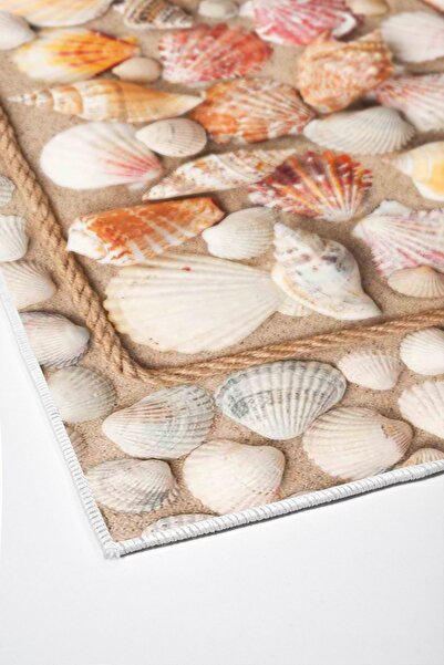 Alanur Home Alanur Trend Non-Slip Base Digital Bathroom Set Kt416 Mink