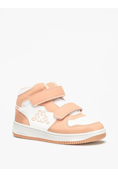 Kappa Girls' Panelled High Top Sneakers with Hook and Loop Closure