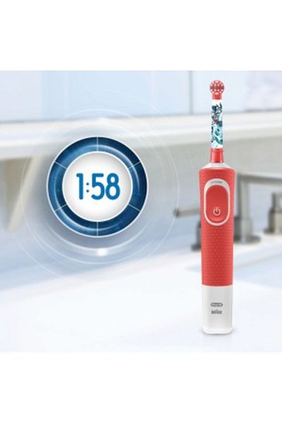 Oral-B Oral B D100 Vitality Kids 3+Years Extra-soft bristles, Disney Magic Timer app, 2min -D100.413.2K SW