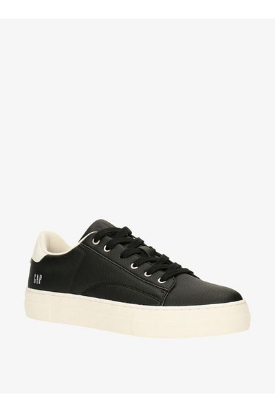 GAP Men's Logo Print Sneakers with Lace-Up Closure